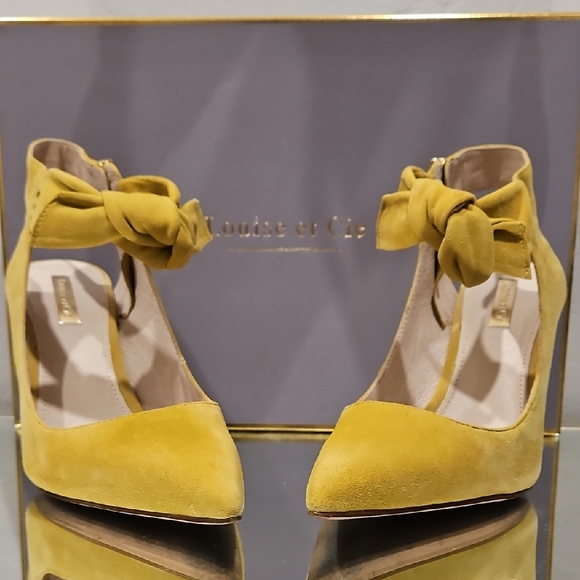 Louise et Cie Shoes - Louise et Cie Yellow Suede Women's Heels